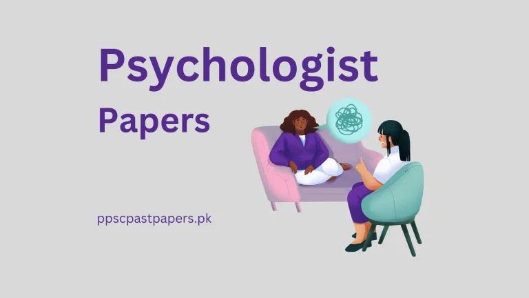 ppsc psychologist past papers