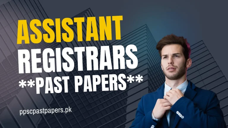 assistant registrar cooperative societies past papers